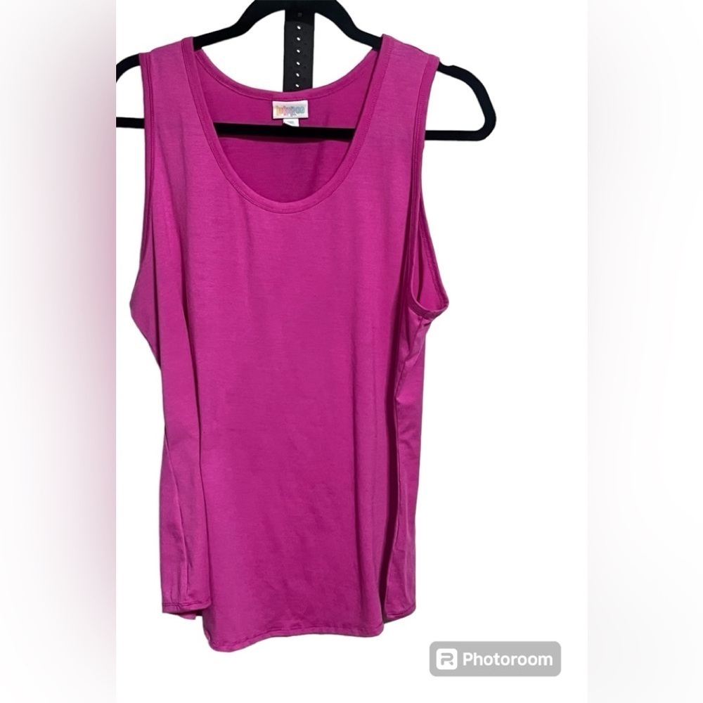 LulaRoe Pink Imperfection Tank Top Sz 2XL